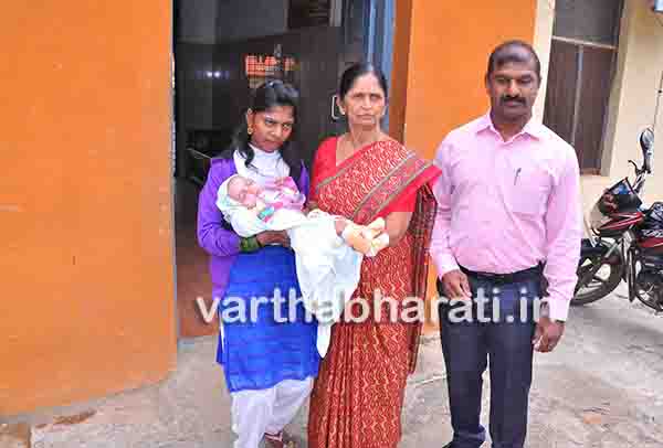 ತವರು ತೊಟ್ಟಿಲಿನಿಂದ ತಾಯಿ ಮಡಿಲು ಸೇರಿದ ಕಂದಮ್ಮ